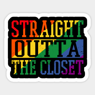 Straight Outta The Closet Sticker